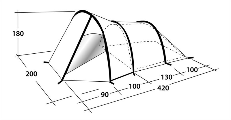 Outwell - Палатка ветроустойчивая Vigor 3
