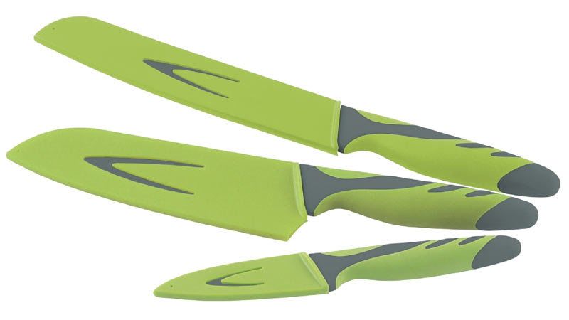 Outwell - Набор ножей в чехлах Knife Set Grey/Green