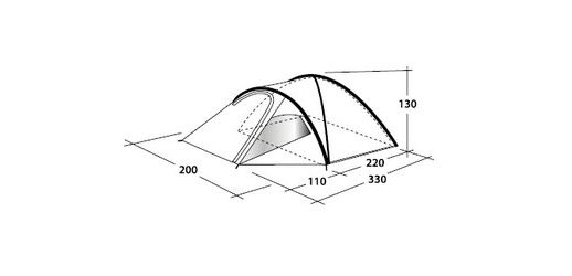 Outwell - Палатка-купол трехместная Cloud 3