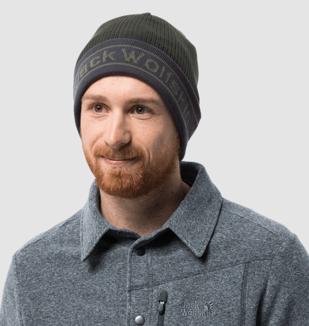 Вязаная шапка с надписью Jack Wolfskin Pride Knit Cap