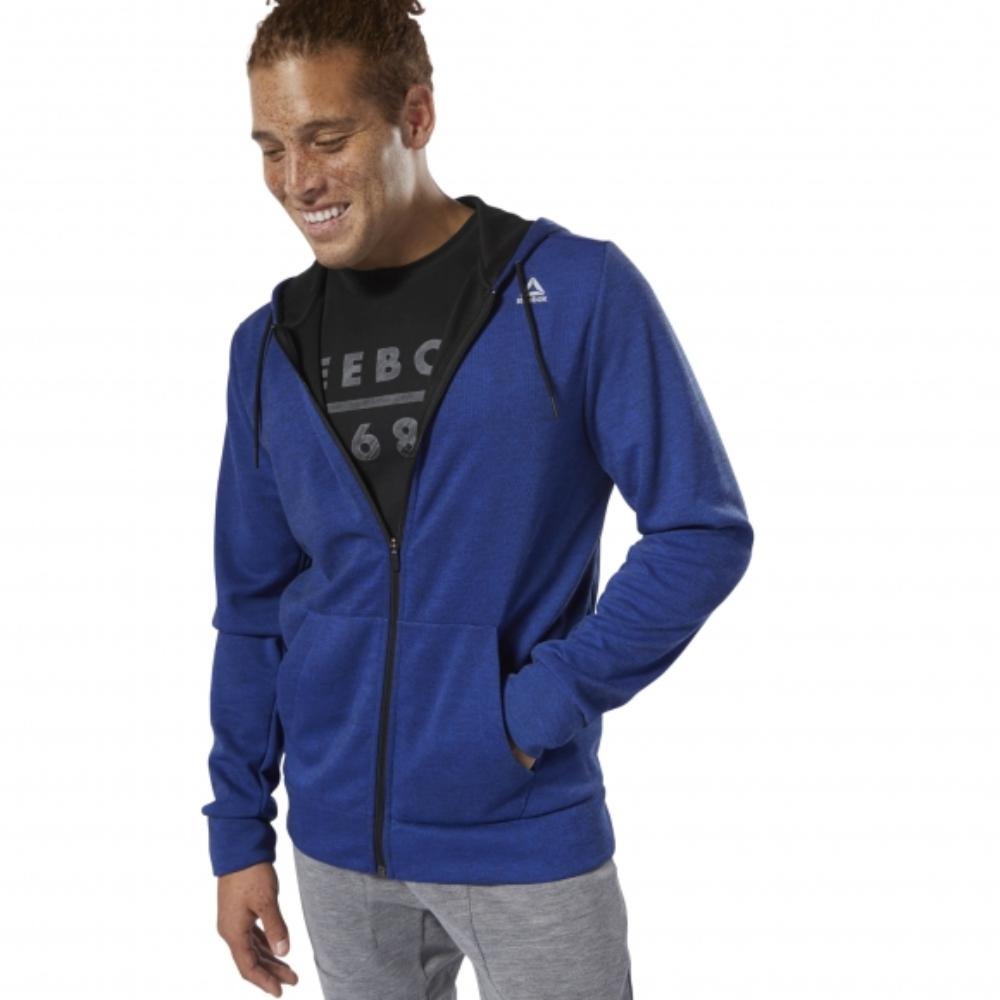 Спортивная мужская толстовка Reebok Wor Mel Dbl Kn Fz Hoodie