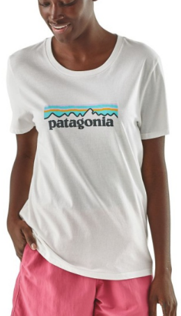 Patagonia - Комфортная футболка Pastel P-6 Logo Organic Crew T-Shirt