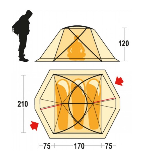 Ferrino - Туристическая палатка Tent Svalbard 3.0
