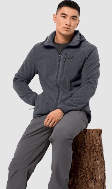 Мягкая куртка из флиса Jack Wolfskin Skywind Hooded Jacket M