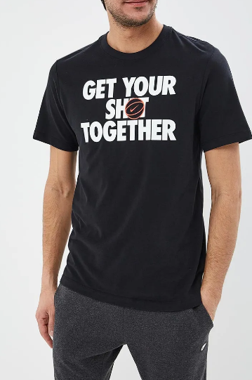 Nike - Мужская удобная футболка M NK Dry Tee Shot Together