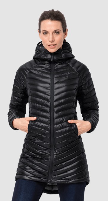 Удлиненная пуховая куртка Jack Wolfskin Atmosphere Coat W