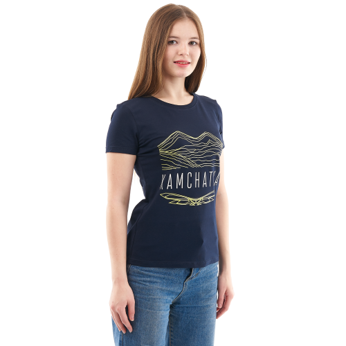 Качественная женская футболка с принтом Dragonfly Kamchatka 