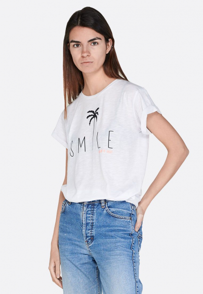 Удобная женская футболка Lotto Tee Smile W Pl 