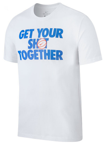 Nike - Мужская удобная футболка M NK Dry Tee Shot Together