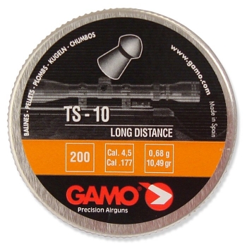 Gamo - Пули для пневматического оружия упаковка 200 шт.  TS – 10 4.5 мм