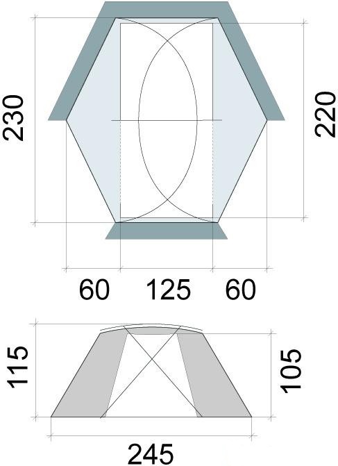 Двухместная палатка Bask 2М Shark Fin Flap