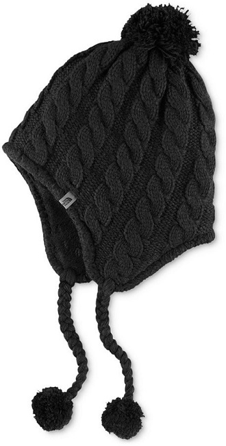 the north face fuzzy earflap beanie