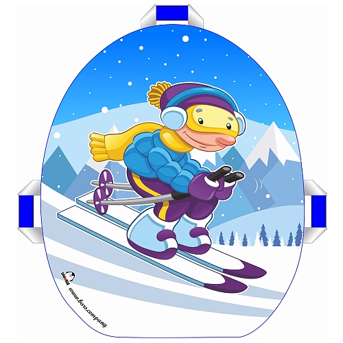 Барс - Яркие санки-ледянки Snowkid 50 см