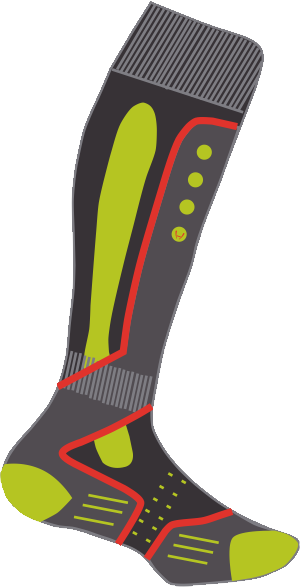 HYRA - Технологичные носки для мужчин Technical HAS007