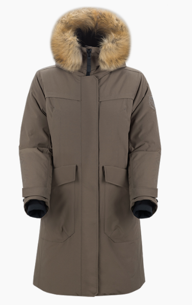 Стильное пуховое пальто Sivera Баенка МС 2020