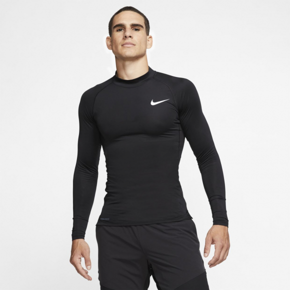 Мужская футболка с длинным рукавом и воротником Nike Pro