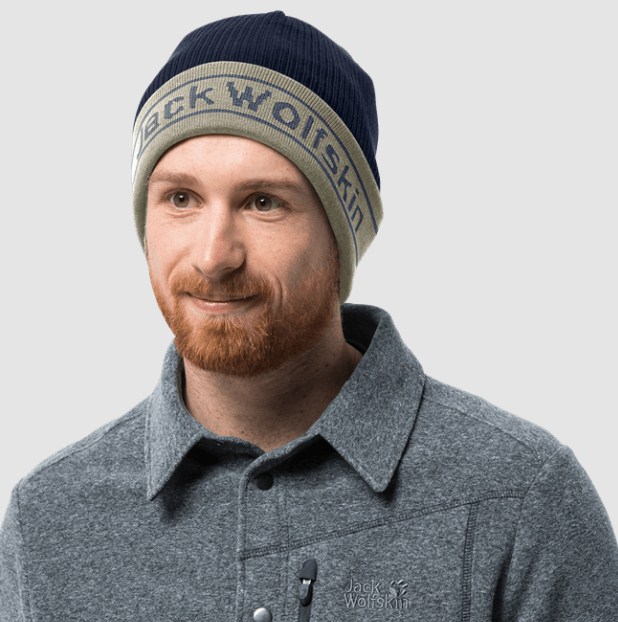 Вязаная шапка с надписью Jack Wolfskin Pride Knit Cap