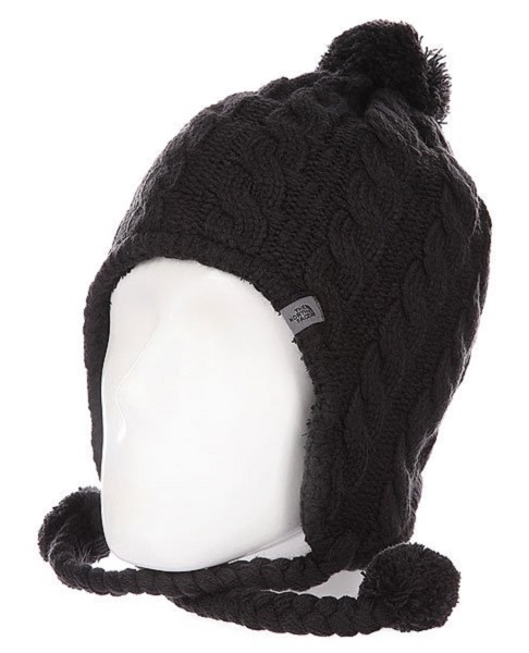 the north face fuzzy earflap beanie