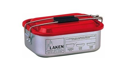 Laken - Туристический контейнер с крышкой алюминий 901