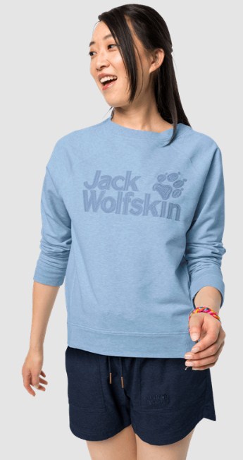 Стильный свитшот Jack Wolfskin Logo Sweatshirt W