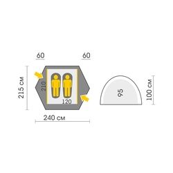 Двухместная палатка Forest Pro 2 Talberg