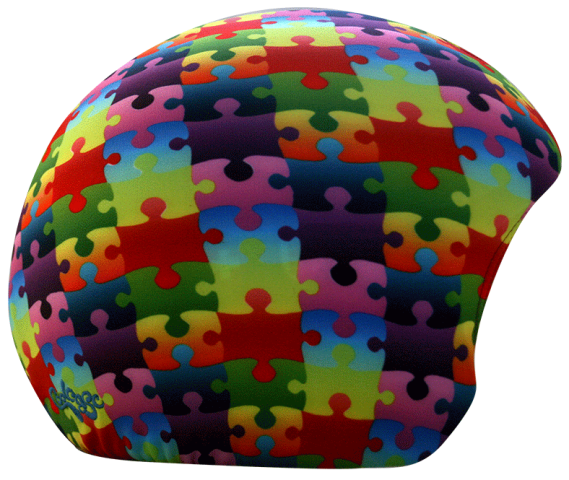 Нашлемник яркий Coolcasc 148 Colour Puzzle
