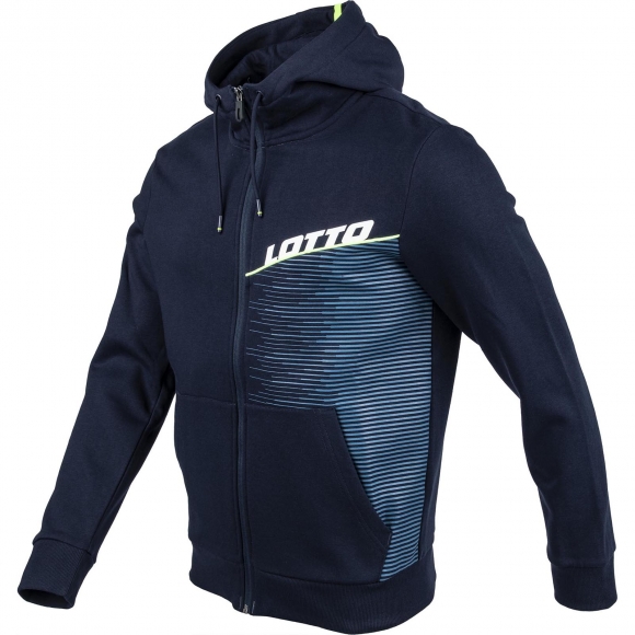 Удобная мужская толстовка Lotto Logo Iv Sweat Fz Hd FL