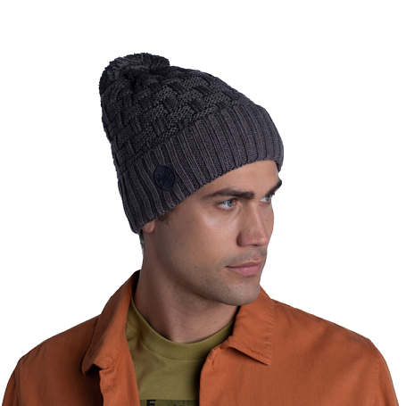 Стильная шапка Buff Knitted & Fleece Band Hat Airon Grey Vigore