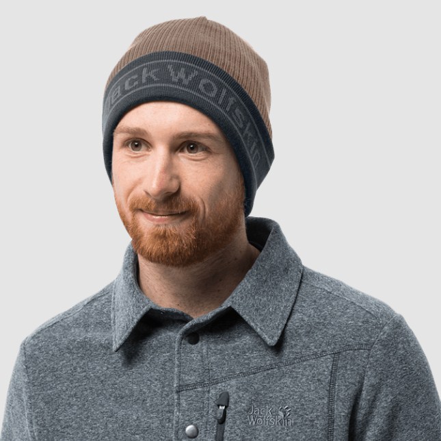 Вязаная шапка с надписью Jack Wolfskin Pride Knit Cap