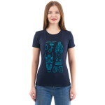 Модная женская футболка с принтом Dragonfly Snow Woman