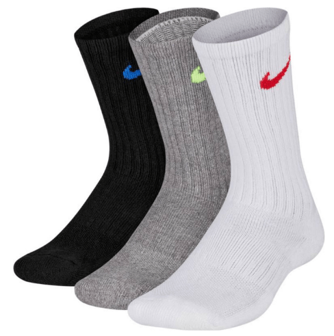 Носки спортивные Nike Performance Cushioned Crew Training Socks (3 Pair) Kids' 