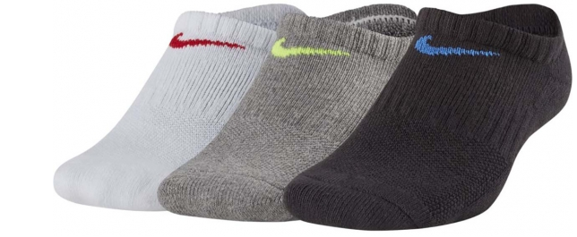Носки универсальные Nike Performance Cushioned No-Show Training Socks Kids' 
