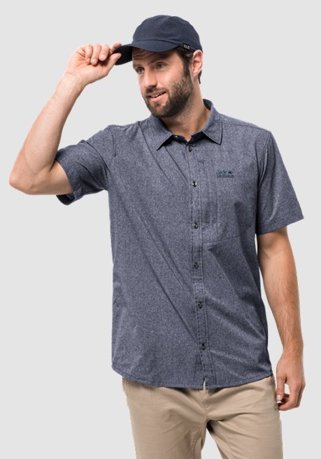 Летняя мужская рубашка Jack Wolfskin Barrel Shirt