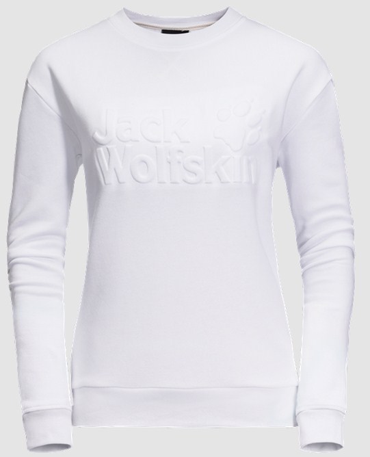 Jack Wolfskin - Удобный пуловер Logo Sweatshirt W