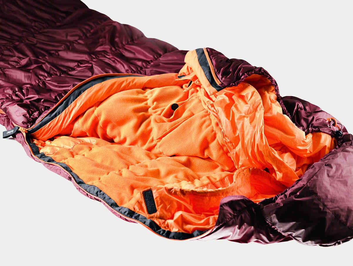 Комфортный спальный мешок с правой молнией Deuter Exosphere -6° SL (2021)(комфорт 0)
