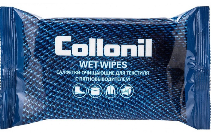 Салфетки чистящие Collonil №15 для текстиля с пятновыводителем