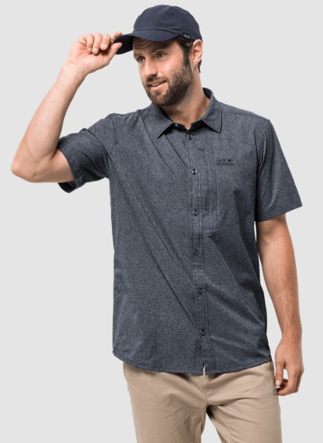 Летняя мужская рубашка Jack Wolfskin Barrel Shirt