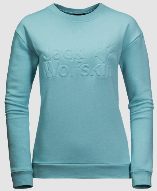 Jack Wolfskin - Удобный пуловер Logo Sweatshirt W
