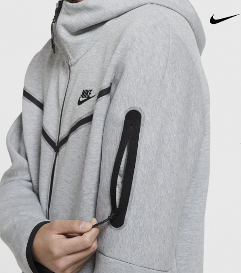 Спортивная ветровка Nike NSW TCH FLC hoodie fz wr